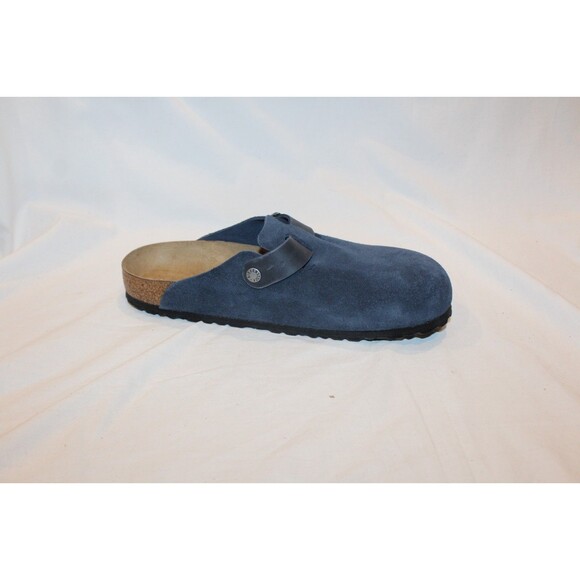 Birkenstock Men\'s Boston BS Suede Mule Clog Suede Sandals EU 42 US 9 Reg Blue main image 6